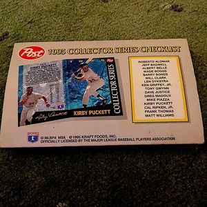 1995 Collectors Series Checklist Baseball Cards
